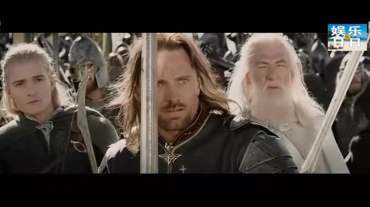 《指环王3》经典:人皇阿拉贡率领军队与黑暗大军最后的决战!