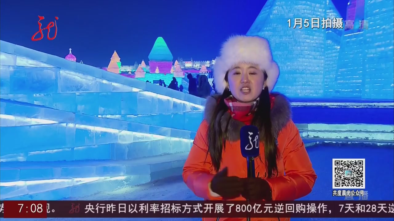 [共度晨光]哈尔滨:童话王国开门献礼 冰雪欢乐颂正式奏响