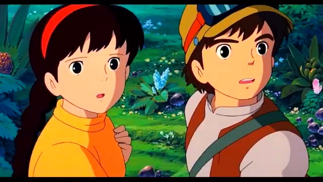 宫崎骏的动画里居然连机器人都那么善良,希达和巴鲁!